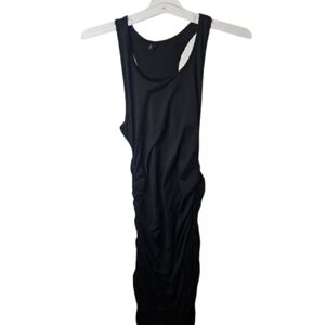 🎁zeagoo dress Pleated Stretch Slit Sling Dress Long M Black Elegant Women Dress